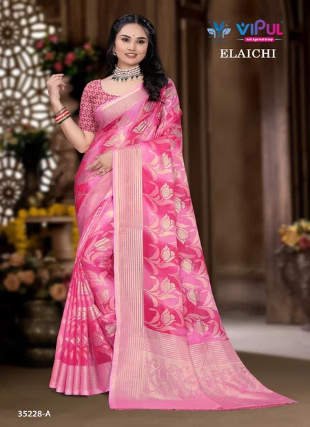 Elaichi 35228 A To D By Vipul Brasso Daily Wear Saree Wholesale Online